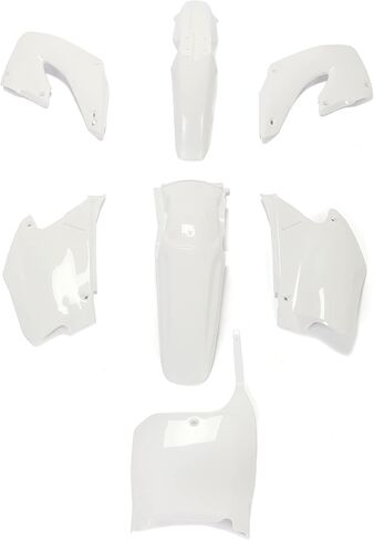 HECASA Complete Plastic Kit Bodywork Compatible with 2000-2001 Honda CR125R CR250R (Red&White) in Saudi Arabia