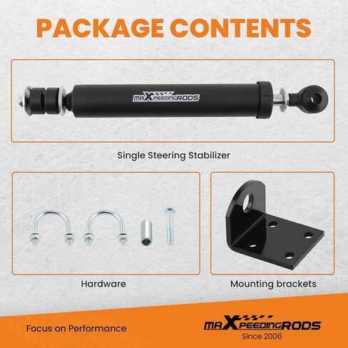 maXpeedingrods Steering Stabilizer For Ford F250 F350 Super Duty 4WD 1999-2004 For Ford Excursion 4WD 2000-2005 in Saudi Arabia
