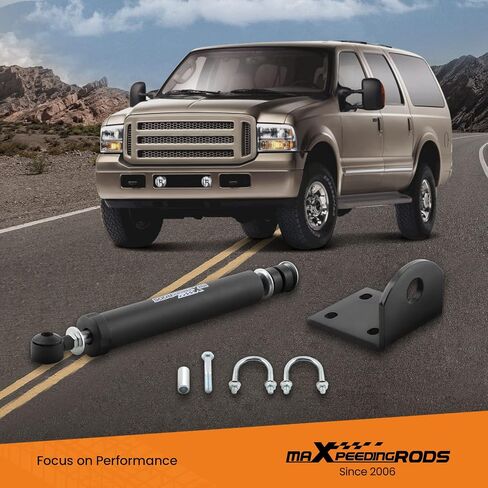 maXpeedingrods Steering Stabilizer For Ford F250 F350 Super Duty 4WD 1999-2004 For Ford Excursion 4WD 2000-2005 in Saudi Arabia