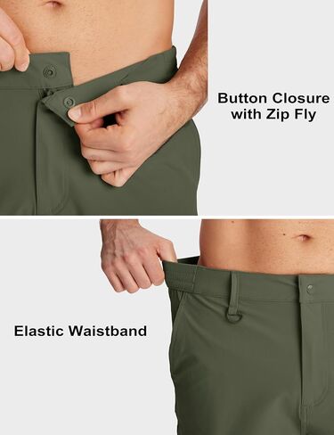 MAGCOMSEN Men's Hiking Cargo Shorts Quick Dry Lightweight 9" Golf Shorts Summer Casual Work Outdoor with 5 Zipper Pockets in Saudi Arabia