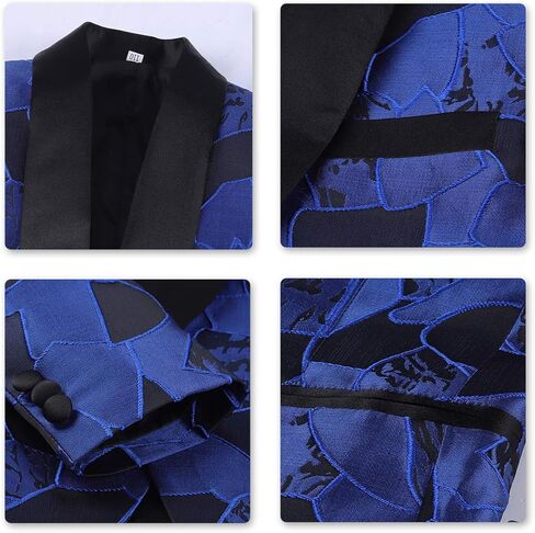 Swotgdoby Boys Suits 3 Piece Slim Fit Kids Tuxedo Suits for Boys Italial Dress Blazer Stack in Kuwait