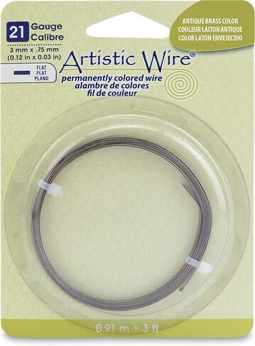 Artistic Wire, 21 Gauge, Flat, 3 mm x .75 mm / 0.12 in x 0.03 in, Copper, 3 ft / .91 m in Saudi Arabia