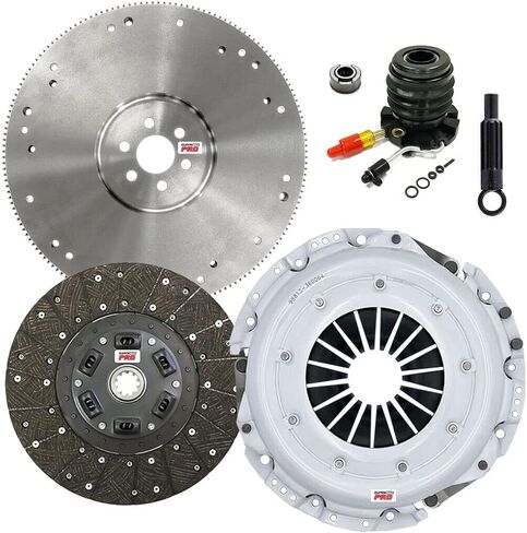 ClutchMaxPRO 11" Performance Stage 2 Clutch Kit with Flywheel with Slave Cylinder Compatible with 1993 1994 1995 1996 Ford F150 F250 F350 4.9L 6cyl 5-speed (CP07097HDWS-FW167934-ST2) in Saudi Arabia