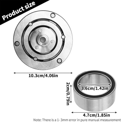 AC Compressor Clutch Bearing and Hub Plate Kit, Replacement for Acura ILX Hybrid 2013 2014 2015, Replacement for Honda Civic Hybrid 1.5L 2012 2013 2014 2015 in Saudi Arabia