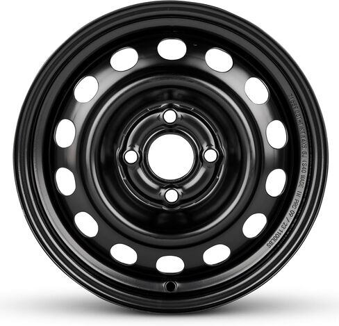 لعام 1987-2001 Mitsubishi Mirage 14 بوصة سوداء مطلية حافة الصلب - OE الاستبدال المباشر - Road Ready Car Wheel in Saudi Arabia