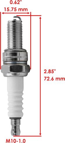 Caltric Nickle Spark Plug Compatible with Kawasaki Prairie 650 700 4x4 2002-2006 / Eliminator 125 2001-2009 / Brute Force 650 750 4x4 4x4i 2005-2013 / Ninja 250R 2008-2012/2 Qty in Saudi Arabia