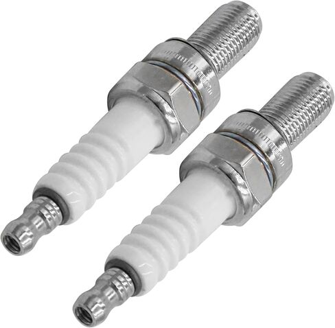 Caltric Nickle Spark Plug Compatible with Kawasaki Prairie 650 700 4x4 2002-2006 / Eliminator 125 2001-2009 / Brute Force 650 750 4x4 4x4i 2005-2013 / Ninja 250R 2008-2012/2 Qty in Saudi Arabia