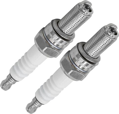 Caltric Nickle Spark Plug Compatible with Kawasaki Prairie 650 700 4x4 2002-2006 / Eliminator 125 2001-2009 / Brute Force 650 750 4x4 4x4i 2005-2013 / Ninja 250R 2008-2012/2 Qty in Saudi Arabia