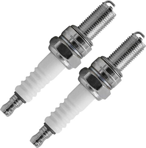 Caltric Nickle Spark Plug Compatible with Kawasaki Prairie 650 700 4x4 2002-2006 / Eliminator 125 2001-2009 / Brute Force 650 750 4x4 4x4i 2005-2013 / Ninja 250R 2008-2012/2 Qty in Saudi Arabia