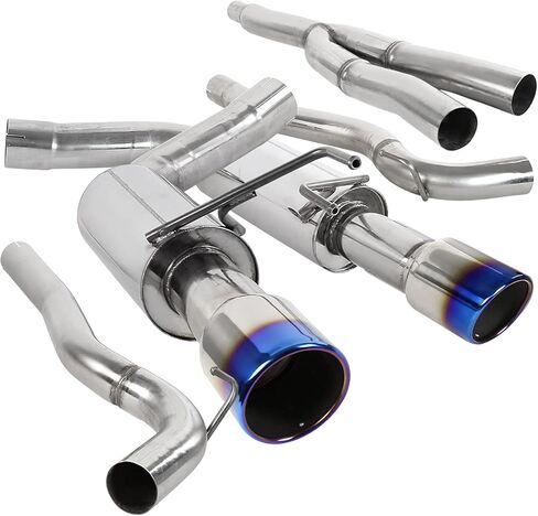 مواصفات توليف العادم Catback Catback نظام الصلب غير القابل للصدأ ، طرف محترق مع Ford Mustang 2.3L EcoBoost/Premium 2015-2020 in Kuwait