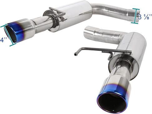 مواصفات توليف العادم Catback Catback نظام الصلب غير القابل للصدأ ، طرف محترق مع Ford Mustang 2.3L EcoBoost/Premium 2015-2020 in Kuwait