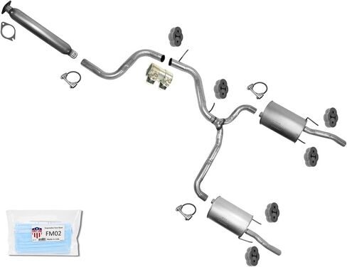 Exhaust System Resonator Pipe Dual Muffler Replacement Parts For 2006 2007 2008 2009 2010 2011 Chevrolet Impala 3.9L in Saudi Arabia