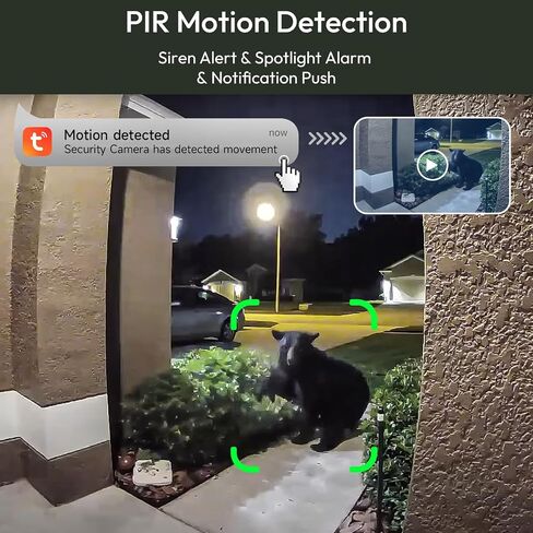 2K Solar Camera Outdoor Wireless, 2.4/5 Ghz WiFi Cameras for Home Security,130°-Wide View,Color Night Vision, IP65 Waterproof,2-Way Audio,Cloud/SD, Support Alexa in Saudi Arabia
