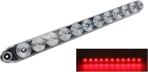 Tecniq ، INC زوج من 15 "LED - STOP TURN TAIL MARKER LIGHT (STT) - LEDS أحمر مع عدسة واضحة - مقطورة متعددة الوظائف ، شريط ضوء الشاحنة أو المعدات المصنوعة من TECNIQ في الولايات المتحدة الأمريكية ، منخفضة الانقسام in Saudi Arabia