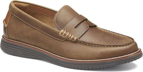 Johnston & Murphy Upton Penny Loafer Men's Shoe ، ولبس أحذية جلدية للرجال ، وأحذية سائق الرجال ، والمواد in Saudi Arabia