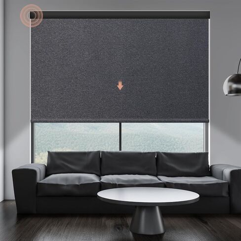 ظل الستائر الآلية المليئة بظلالها مع عن بُعد: Canisteo Automatic Smart Blenout 100 ٪ تعتيم ، الستائر الكهربائية المتوافقة مع Alexa/Google Home/Apple HomeKit ، حجم مخصص ، عينة النسيج ، متعدد الألوان in Kuwait