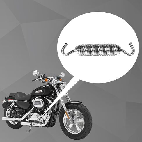 Mandark Motorcycle Kickstand Spring, OEM# 50005-85A Galvanic Motorbike Stand Spring, Scooter Exterior Replacement Accessories, Compatible with Road King, Street Glide, Breakout (Black) in Saudi Arabia