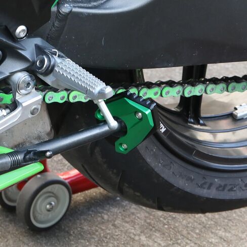 Motocycle Kickstand Pad متوافق مع Ninja 1000SX 2020 2021 2022 2023 2024+ CNC Foot Side Stand Enlarge Extension Pad Ninja 1000 SX Accessories (Green) in Saudi Arabia