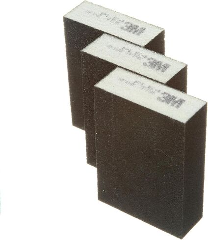 إسفنجة 3M 908NA-3P-CC، صنفرة، رفيعة/متوسطة، 3.75 2.625 بوصة × 1 بوصة، 3 عبوات-908NA-3P-CC، أسود/أبيض، 3 قطع in Saudi Arabia