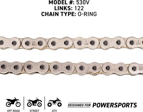 كومبو سلسلة ضرس محرك متخصصة لـ Yamaha FZ1 الأمامية 17 الخلفية 45 الأسنان 530VM-X X-Ring 122 Links in Saudi Arabia