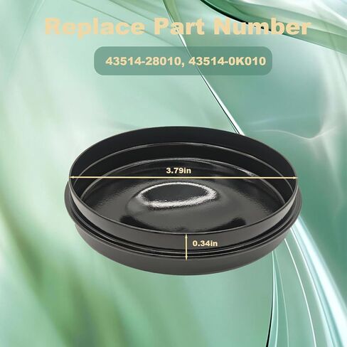 2PCS Left & Right Front Hub Grease Caps Compatible with Toyota Previa Tacoma 4Runner Tundra Sequoia FJ Cruiser, Lexus GX470 GX460 Replace# 43514-28010 in Saudi Arabia