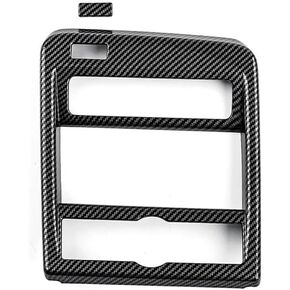 Carbon Fiber Wood Grain Central Console Frame Cover Trim for Hyundai Kona 2024 Car Interior Accessories(Carbon Fiber) in Saudi Arabia
