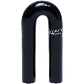 HPS Performance HTSEC180-062-BLK Silicone High Temperature 4-Ply Reinforced 180 Degree U Bend Elbow Coupler Hose, 80 psi Maximum Pressure, 5/8" ID, Black in Saudi Arabia
