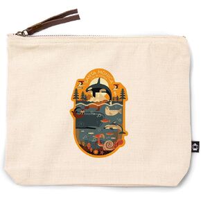 Lantern Press Santa Monica, California, Marine Animals, Geometric, 100% Cotton Zipper Pouch, Travel Accessory, Go Bag in Kuwait