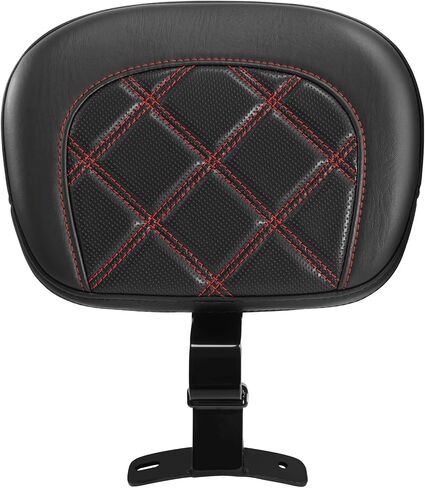 Motorcycle Driver Rider Backrest Pad For Harley Touring CVO Street Glide Road Glide Electra Glide 2009-2023, Red Stitching in Saudi Arabia