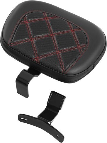 Motorcycle Driver Rider Backrest Pad For Harley Touring CVO Street Glide Road Glide Electra Glide 2009-2023, Red Stitching in Saudi Arabia
