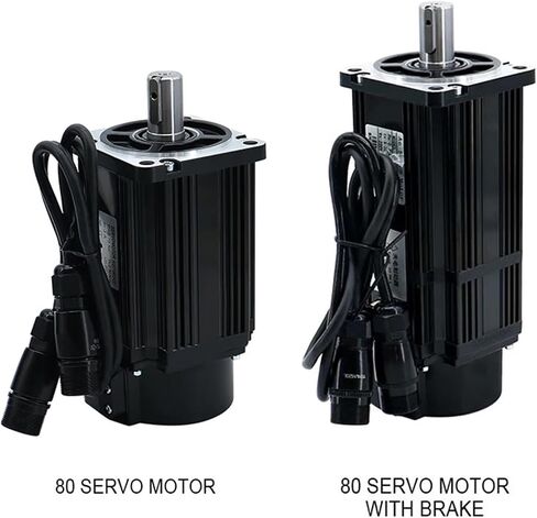 1pc 80st-M02430 750W 220V AC Servo Motor 2.4N 3000 دورة في الدقيقة مع كابل تشفير طاقة السائق الفرامل الاختيارية (مع كابل الفرامل 5M) in Kuwait
