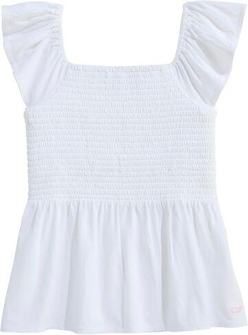 vineyard vines Girls Smocked Jersey Top in Saudi Arabia