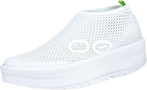OOFOS OOmega Chukka Recovery Shoe, White & Black - Women’s Size 6.5 in Kuwait