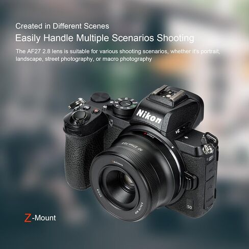 7artisans AF 27mm F2.8 STM Large Aperture APS-C Portrait Camera Lens for Sony E-Mount A7 A7R A7S A7II A7RII A7III A7RIII A9 A6300 A6500 RX10 RX100 Cameras in Saudi Arabia