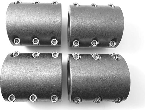 UTVDistribution Universal Fabrication Bolt On Steel Tube Clamp Weld 1-3/4" 4 Pack Long in Saudi Arabia