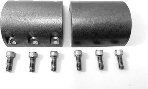 UTVDistribution Universal Fabrication Bolt On Steel Tube Clamp Weld 1-3/4" 4 Pack Long in Saudi Arabia