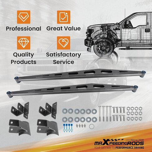 maXpeedingrods Traction Bar Kit for Ford F250 F350 4WD 1999-2004, Rear Ladder Traction Bar & Mounting Bracket, Short Bed Only in Saudi Arabia
