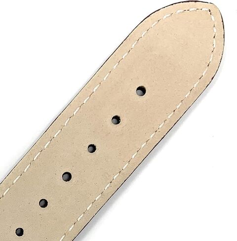 Bandini Womens Leather Watch Band Strap - Semi-Glossy - Padded - Stitching - 3 Colors - 12mm, 14mm, 16mm, 18mm, 20mm (Extra Long XL, Short and XXL Available) in Kuwait