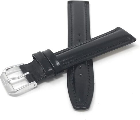 Bandini Womens Leather Watch Band Strap - Semi-Glossy - Padded - Stitching - 3 Colors - 12mm, 14mm, 16mm, 18mm, 20mm (Extra Long XL, Short and XXL Available) in Kuwait