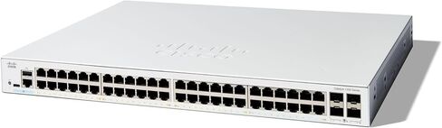 Cisco Catalyst 1300-48P-4X Managed Switch, 48 Port GE, PoE, 4x10GE SFP+, Limited Lifetime Protection (C1300-48P-4X) in Saudi Arabia