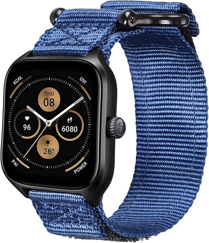 18mm Quick Release Watch Band Compatible with Garmin Venu 3S / Vivoactive 4S / Venu 2S / Vivomove 3S,Forerunner 255s/265S Hook&Loop Nylon Replacement Strap Wristbands in Saudi Arabia