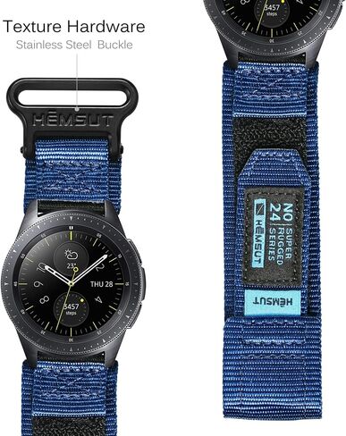 18mm Quick Release Watch Band Compatible with Garmin Venu 3S / Vivoactive 4S / Venu 2S / Vivomove 3S,Forerunner 255s/265S Hook&Loop Nylon Replacement Strap Wristbands in Saudi Arabia
