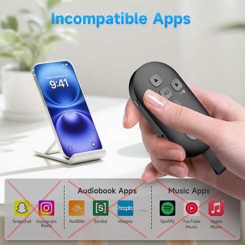 Tik Tok Bluetooth التحكم عن بُعد ، Page Turner for Kindle App كتب إلكترونية ، زر مصراع الكاميرا عن بُعد ، مقاطع فيديو قصيرة تم إعادة شحنها ، للهواتف الذكية والأجهزة اللوحية (أبيض) in Kuwait