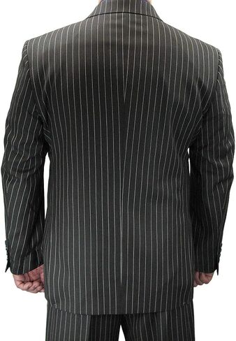 حادة فاخرة 2pc الرجال المزدوج الصدر بدلة pinstripe ث/1 زوج من الجوارب in Kuwait