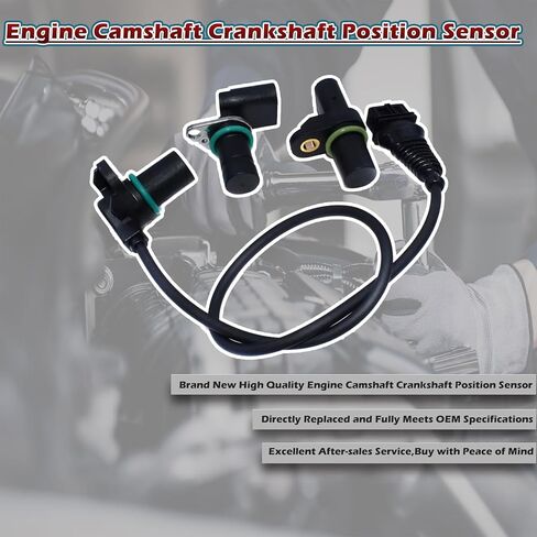 3Pcs Engine Car Cam/Crankshaft Position Sensor Intake Compatible with Bmw 320I 323CI 323I 323IS 323TI 325CI 325I 325XI 328CI 328I 330CI 330I 330XI 525I 528I 530I X3 X5 Z3 Z4 OE # ‎PC211 PC310 PC482 in Saudi Arabia