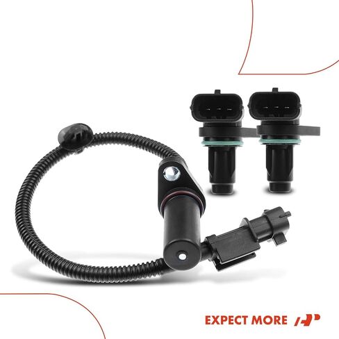 A-Premium 3-PC محرك عمود الحدبات مستشعر العمود المرفقي متوافق مع Kia Soul 2011-2015/2019 ، Rio 2012-2016/2018-2019 و Hyundai Accent 2012-2019 ، Veloster 2012-2015/2017 ، 1.6L. in Saudi Arabia