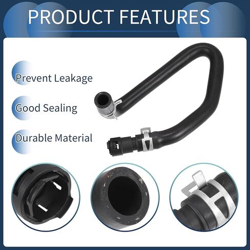 مجموعة خرطوم سخان المحرك ، أنبوب إرجاع سخان HVAC No.f65Z18472BBB لـ Ford Expedition 1997-2002 for Ford Lobo 2001-2004 for Ford F-150 Rubber ، 1 PC in Kuwait