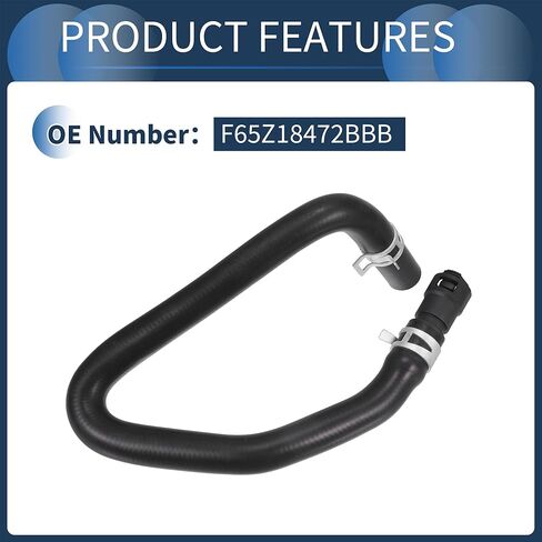 مجموعة خرطوم سخان المحرك ، أنبوب إرجاع سخان HVAC No.f65Z18472BBB لـ Ford Expedition 1997-2002 for Ford Lobo 2001-2004 for Ford F-150 Rubber ، 1 PC in Kuwait