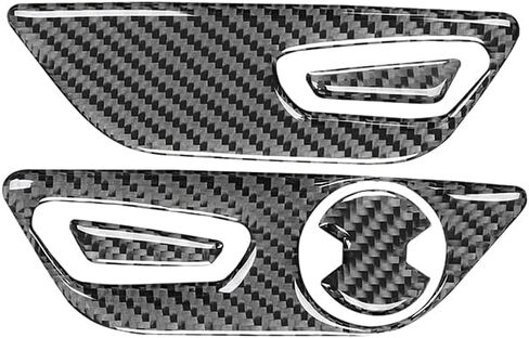 for Ford Mustang GT 2015-2021 Car Accessories Carbon Fiber Interior Car Seat Adjust Button Panel Frame Trim Coverr(Left-Hand Drive) in Saudi Arabia