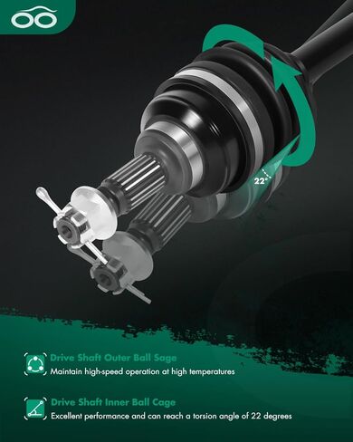 SCITOO CV Axle Drive Shaft Assembly 1988-2000 fits for Honda Four Trax 300 Front Left Right 42200-HC5-003 in Saudi Arabia